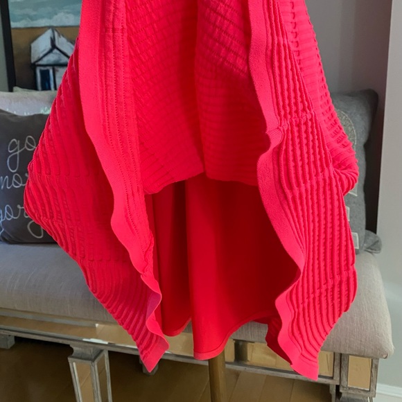 πππ TED BAKER LONDON FIT & FLARE BRIGHT PINK DRESS SIZE 3 TB. SIZE 6/8 πππ - Picture 8 of 11